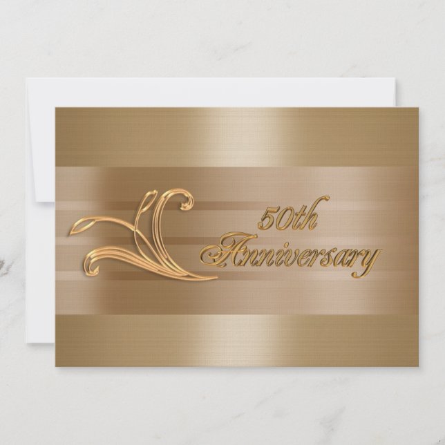 Einladung zum 50. Jubiläum Gold (Vorderseite)