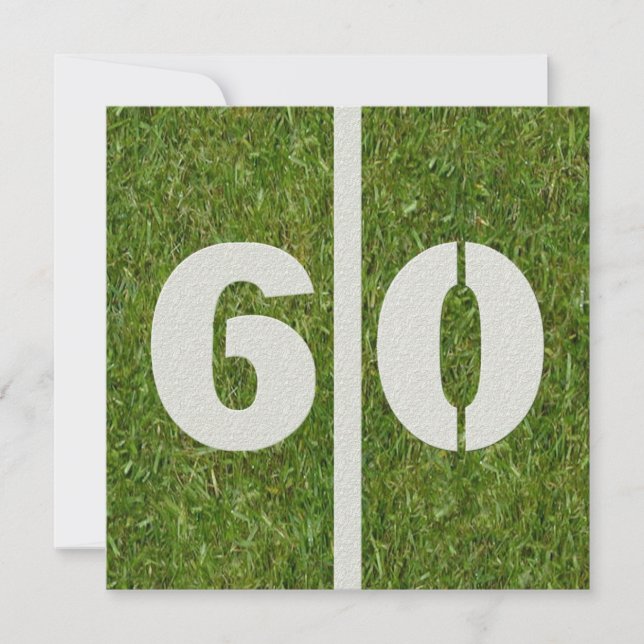 Einladung zum 60. Geburtstag (Vorderseite)