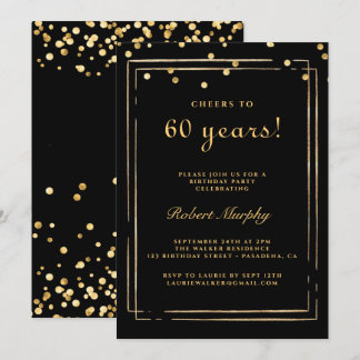 Einladung zum 60. Geburtstag, bis 60 Jahre