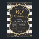Einladung zum 60. Geburtstag. Schwarzer und Gold-G<br><div class="desc">60. Geburtstag Einladung für Frauen oder Mann. Black and Gold Geburtstagsparty Einladung. Gold Glitzer Confetti. Schwarze und weiße Streifen. Printable Digital.
Für weitere Anpassungen klicken Sie bitte auf die Schaltfläche "Anpassen" und verwenden Sie unser Designwerkzeug,  um diese Vorlage zu ändern.</div>