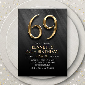 Einladung zum 69. Geburtstag