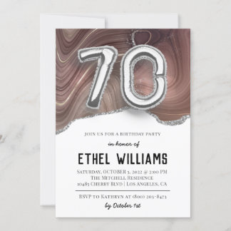 Einladung zum 70. Geburtstag