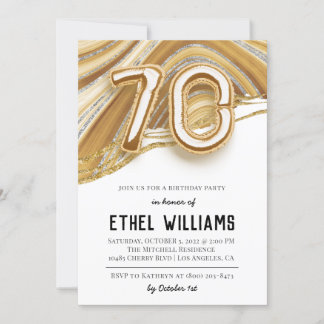 Einladung zum 70. Geburtstag