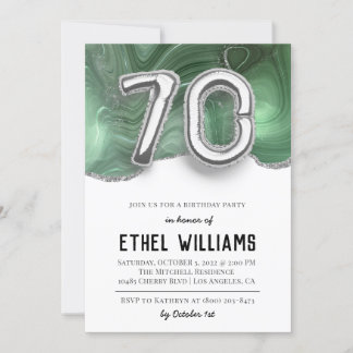 Einladung zum 70. Geburtstag