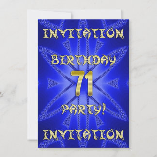 Einladung zum 71. Geburtstag