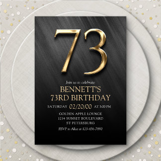 Einladung zum 73. Geburtstag