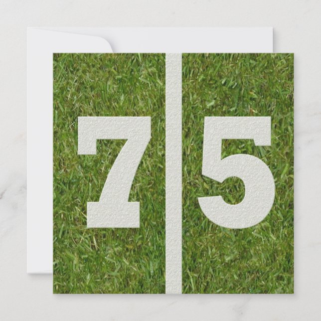 Einladung zum 75. Geburtstag (Vorderseite)