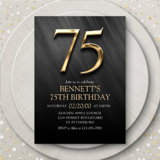 Einladung zum 75. Geburtstag