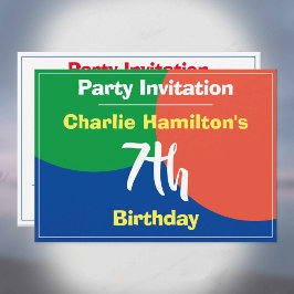 Einladung zum 7. Geburtstag