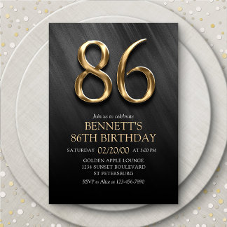 Einladung zum 86. Geburtstag