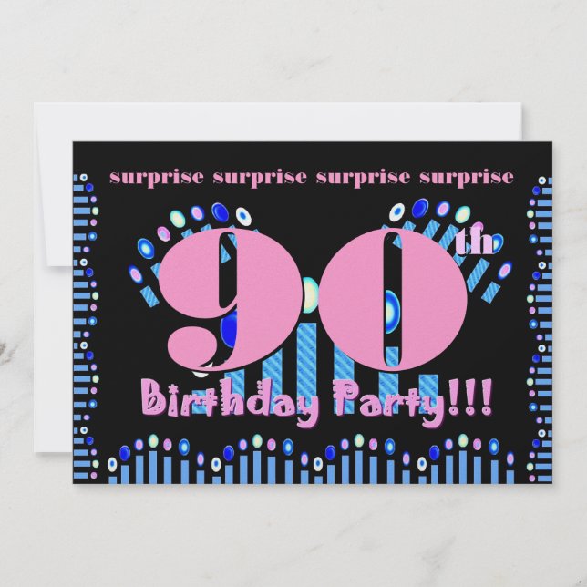 Einladung zum 90. Geburtstag (Vorderseite)