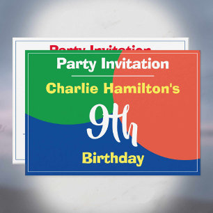 Einladung zum 9. Geburtstag