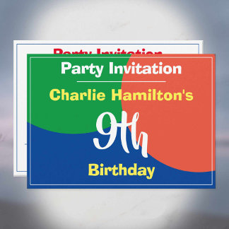 Einladung zum 9. Geburtstag