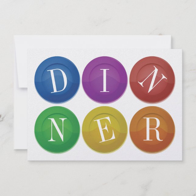 Einladung zum Abendessen (Vorderseite)