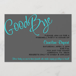 Einladung zum Abschied