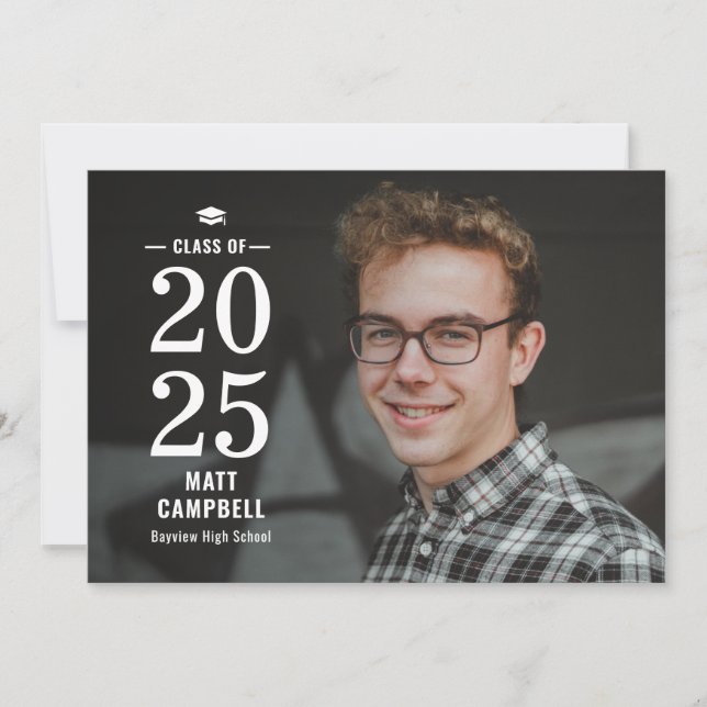 Einladung zum Abschluss der Farbe mit Volljährigke (Vorderseite)