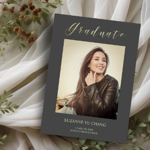 Einladung zum Abschluss in moderner Typografie