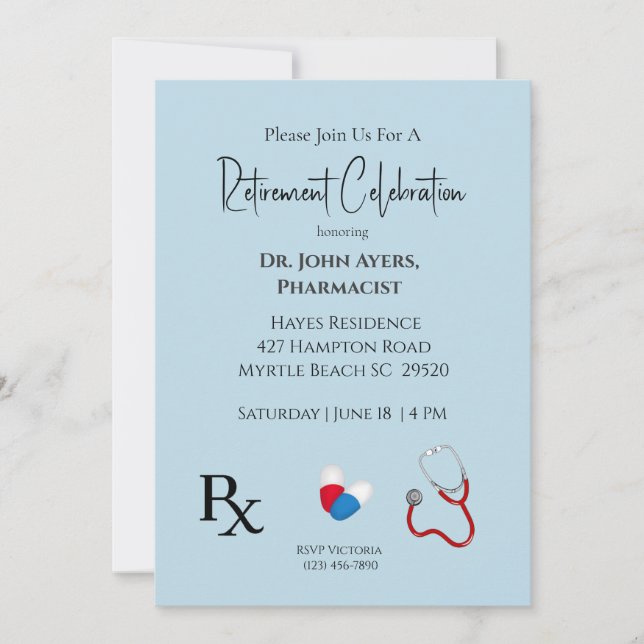 Einladung zum Arzt (Vorderseite)