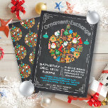 Einladung zum Austausch von Tafeln<br><div class="desc">Chalkboard Ornament Austausch Einladung Supe niedlich und Spaß mit einem Ornament Kugel aus Weihnachten Cookie Icons und Kreide Typografie alle auf einem Kreidebrett Hintergrund. Handgezeichnete Illustration von McBooboos. Kann für einen Cookie-Austausch oder -Swap verwendet werden. Weitere Änderungen finden Sie unter Anpassen dieser Vorlage. Am unteren Rand sehen Sie "Gewollt, um...</div>