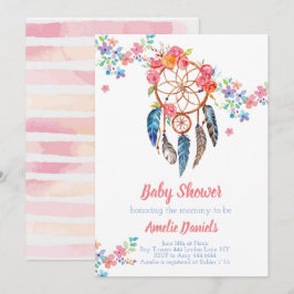 Einladung zum Baby Shower Dream Catcher
