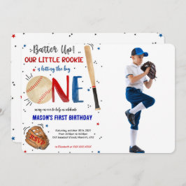 Einladung zum Baseball Ersten Geburtstag Foto