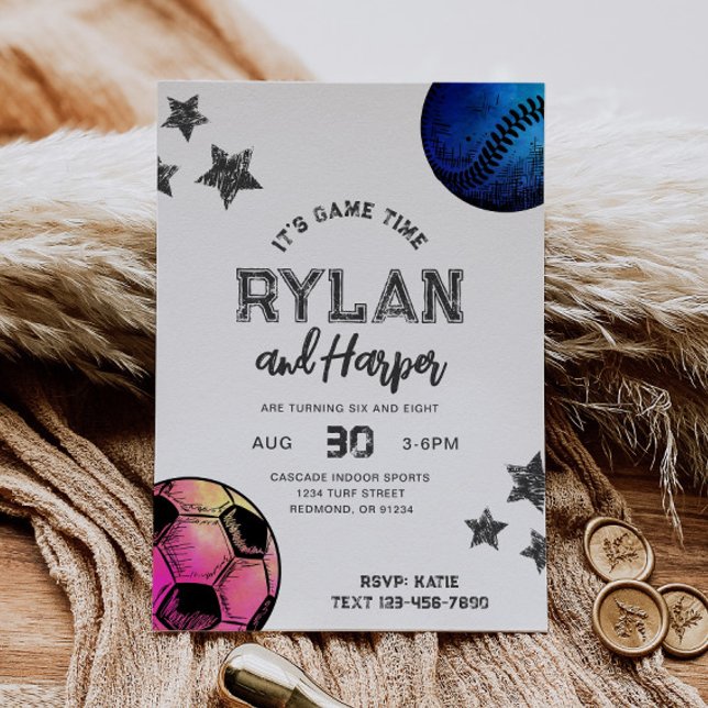 Einladung zum Baseball-Fußball (Von Creator hochgeladen)