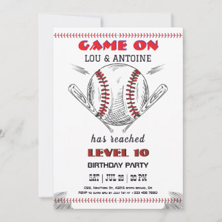 Einladung zum Baseball-Geburtstag