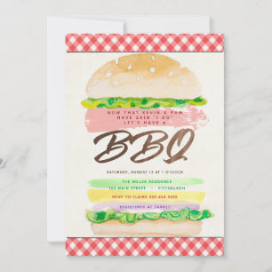 Einladung zum BBQ-Hochzeit-Empfang