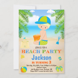 Einladung zum Beach Geburtstag Beach Einladung zum