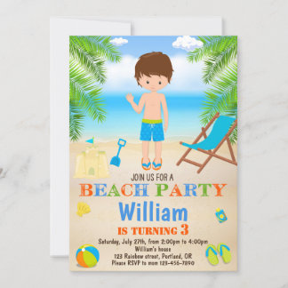 Einladung zum Beach Geburtstag Beach Einladung zum