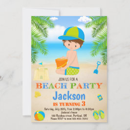 Einladung zum Beach Geburtstag Beach Einladung zum