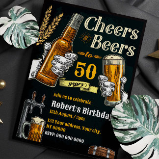 Einladung zum Bier zum Geburtstag