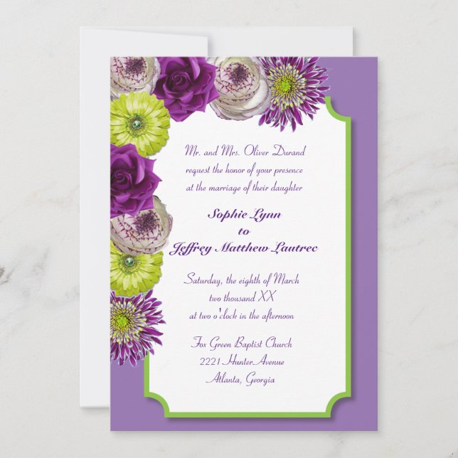 Einladung zum Blumenfenster (Vorderseite)