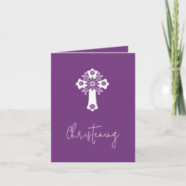 Einladung zum Blumenkreuz Weihnachten süße Pflaume
