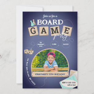 Einladung zum Board Game Birthday