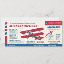 Einladung zum Boarding des Flugtickets