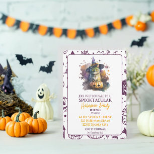 Einladung zum Cat-Halloween-Party