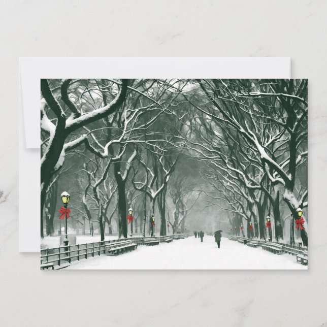 Einladung zum Central Park Snowway (Vorderseite)