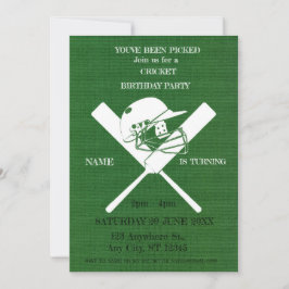 Einladung zum Cricket Birthday Party-Sport