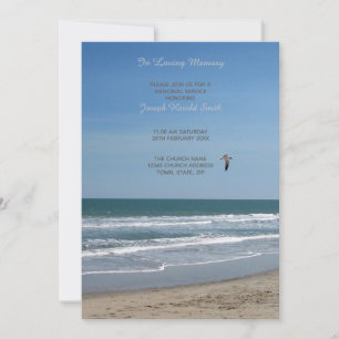 Einladung zum Custom Memorial Service - Beach Them