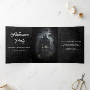 Einladung zum dunklen Halloween-Party