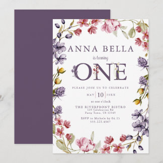 Einladung zum ersten Geburtstag