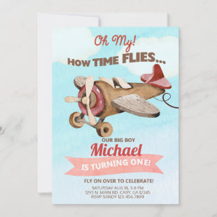 Einladung zum ersten Geburtstag des Flugzeugs.