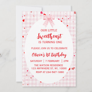 Einladung zum ersten Geburtstag von Little Sweethe