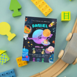 Einladung zum farbenfrohen Schwarzen Weltraum