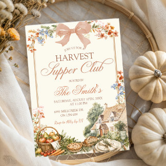 Einladung zum Farm-Blumen-Harvest-Abendclub