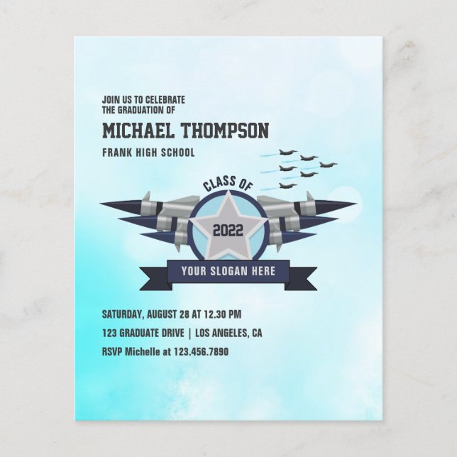Einladung zum Foto der Luftwaffe zum Thema Graduie Flyer (Vorne)
