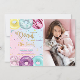 Einladung zum Foto der Wasserfarbe Donut