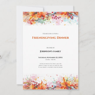 Einladung zum Friendsgiving-Dinner