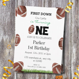 Einladung zum Fußball im ersten Jahr